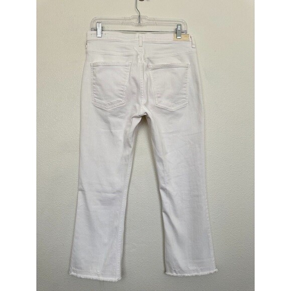 Citizens of Humanity Drew Crop Flare White Jeans Distressed Americana Women's 27 - Picture 8 of 13